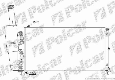 Polcar 301708-6 - Radiators, Motora dzesēšanas sistēma autodraugiem.lv