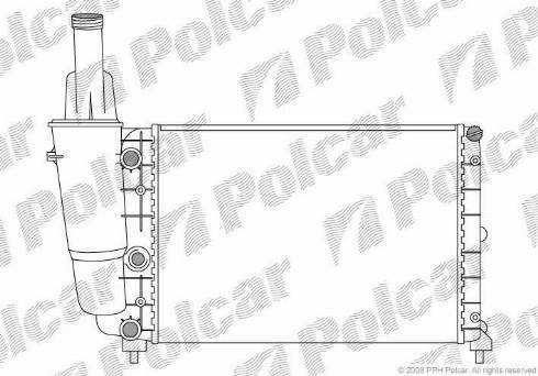 Polcar 3017081X - Radiators, Motora dzesēšanas sistēma autodraugiem.lv