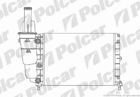 Polcar 301708-1 - Radiators, Motora dzesēšanas sistēma autodraugiem.lv