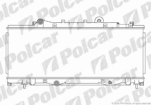 Polcar 3017088X - Radiators, Motora dzesēšanas sistēma autodraugiem.lv