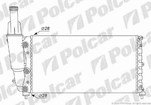 Polcar 3017083X - Radiators, Motora dzesēšanas sistēma autodraugiem.lv