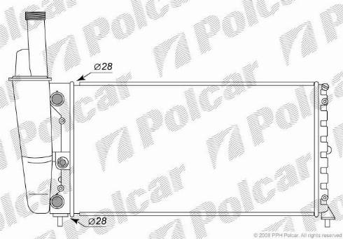 Polcar 301708-3 - Radiators, Motora dzesēšanas sistēma autodraugiem.lv