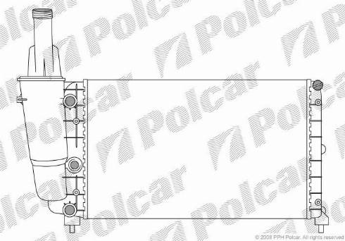 Polcar 3017082X - Radiators, Motora dzesēšanas sistēma autodraugiem.lv