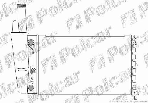 Polcar 301708-2 - Radiators, Motora dzesēšanas sistēma autodraugiem.lv