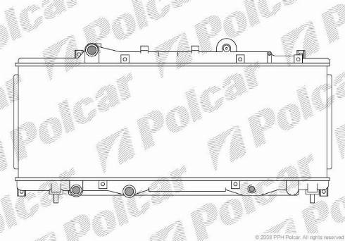 Polcar 3017087X - Radiators, Motora dzesēšanas sistēma autodraugiem.lv