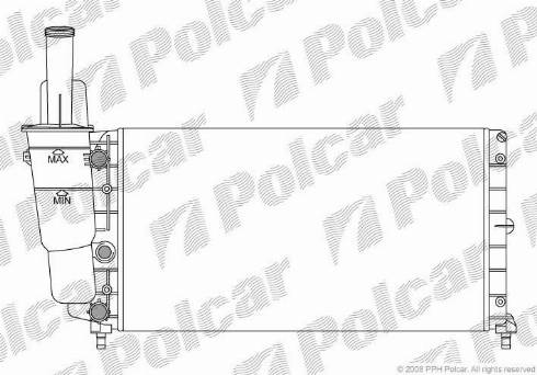 Polcar 301708A3 - Radiators, Motora dzesēšanas sistēma autodraugiem.lv