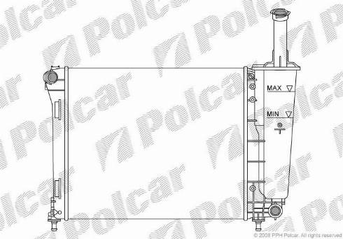 Polcar 3035081X - Radiators, Motora dzesēšanas sistēma autodraugiem.lv