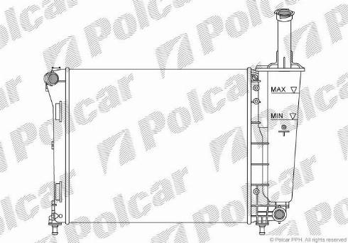 Polcar 303508A1 - Radiators, Motora dzesēšanas sistēma autodraugiem.lv