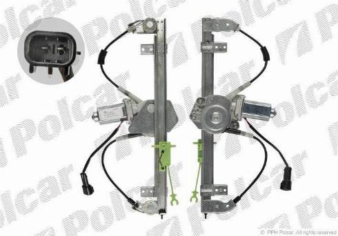 Polcar 3035PSE1 - Stikla pacelšanas mehānisms autodraugiem.lv