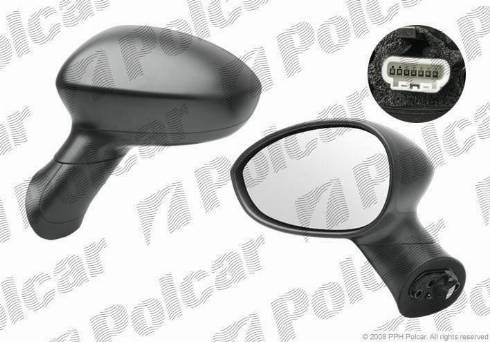 Polcar 3024516M - Ārējais atpakaļskata spogulis autodraugiem.lv