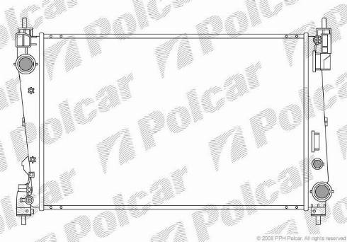 Polcar 3024082X - Radiators, Motora dzesēšanas sistēma autodraugiem.lv