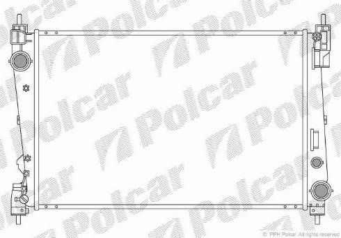 Polcar 302408-2 - Radiators, Motora dzesēšanas sistēma autodraugiem.lv