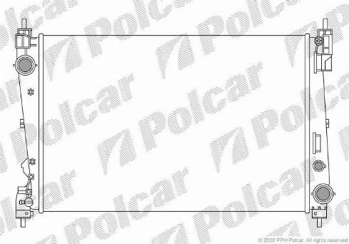 Polcar 302408A2 - Radiators, Motora dzesēšanas sistēma autodraugiem.lv