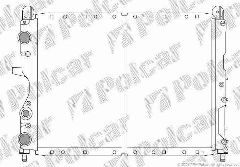 Polcar 302608-5 - Radiators, Motora dzesēšanas sistēma autodraugiem.lv