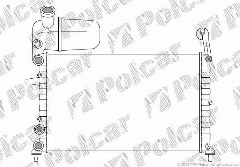 Polcar 3026081X - Radiators, Motora dzesēšanas sistēma autodraugiem.lv