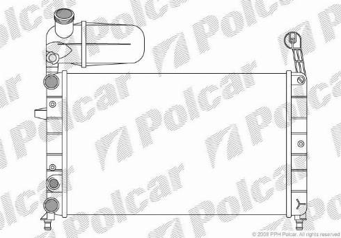 Polcar 302608-1 - Radiators, Motora dzesēšanas sistēma autodraugiem.lv