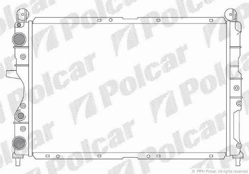 Polcar 3026083X - Radiators, Motora dzesēšanas sistēma autodraugiem.lv