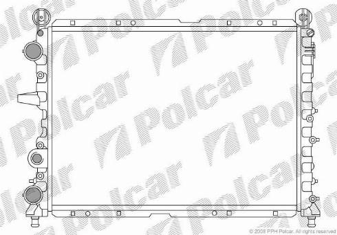 Polcar 302608A5 - Radiators, Motora dzesēšanas sistēma autodraugiem.lv