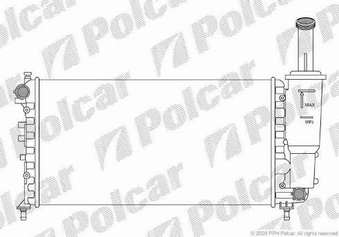 Polcar 302308-6 - Radiators, Motora dzesēšanas sistēma autodraugiem.lv