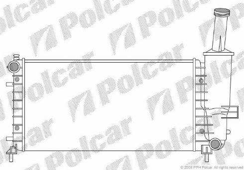 Polcar 3023081X - Radiators, Motora dzesēšanas sistēma autodraugiem.lv