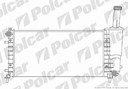 Polcar 3023082X - Radiators, Motora dzesēšanas sistēma autodraugiem.lv