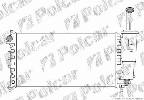 Polcar 302308A6 - Radiators, Motora dzesēšanas sistēma autodraugiem.lv