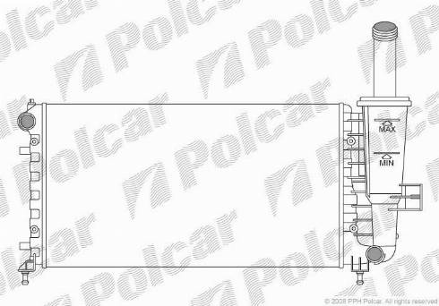 Polcar 302308A1 - Radiators, Motora dzesēšanas sistēma autodraugiem.lv