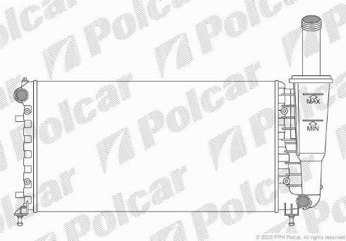 Polcar 302308A2 - Radiators, Motora dzesēšanas sistēma autodraugiem.lv