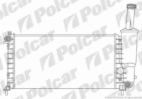 Polcar 3022086X - Radiators, Motora dzesēšanas sistēma autodraugiem.lv