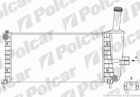 Polcar 3022081X - Radiators, Motora dzesēšanas sistēma autodraugiem.lv