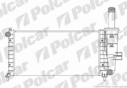 Polcar 302208-1 - Radiators, Motora dzesēšanas sistēma autodraugiem.lv