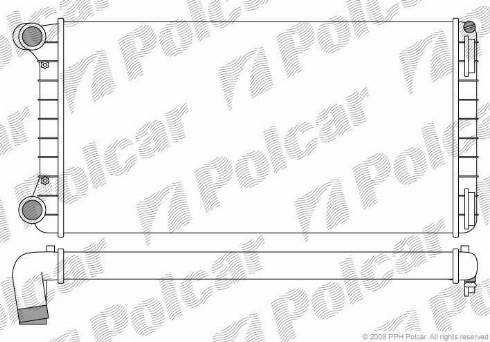 Polcar 3022082X - Radiators, Motora dzesēšanas sistēma autodraugiem.lv