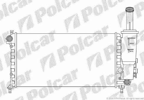 Polcar 3022087X - Radiators, Motora dzesēšanas sistēma autodraugiem.lv