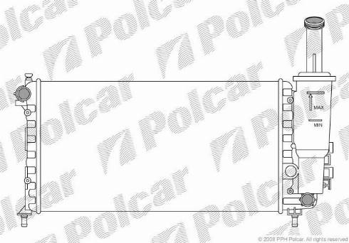 Polcar 302208-7 - Radiators, Motora dzesēšanas sistēma autodraugiem.lv