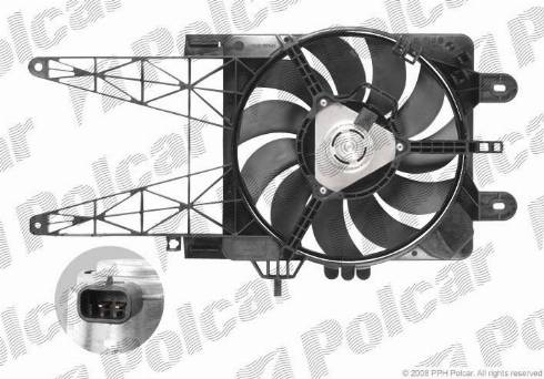 Polcar 302223W7 - Ventilators, Motora dzesēšanas sistēma autodraugiem.lv