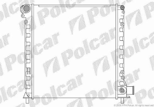 Polcar 3027081X - Radiators, Motora dzesēšanas sistēma autodraugiem.lv