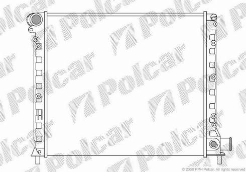 Polcar 3027082X - Radiators, Motora dzesēšanas sistēma autodraugiem.lv