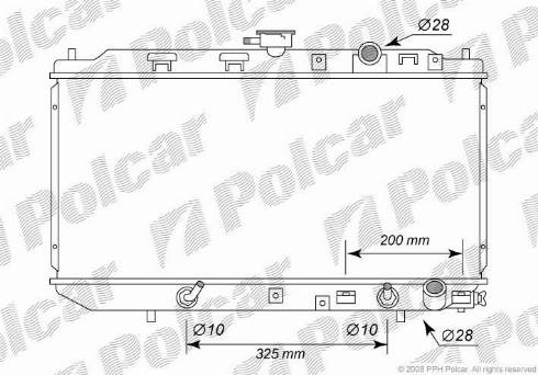 Polcar 3805085K - Radiators, Motora dzesēšanas sistēma autodraugiem.lv