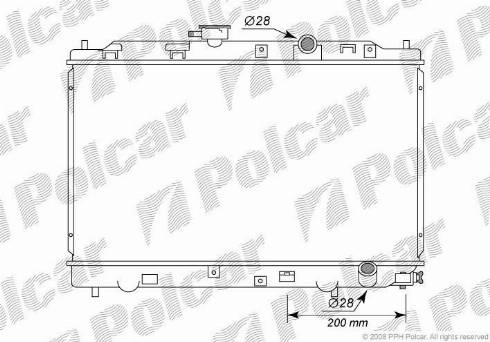 Polcar 3805086K - Radiators, Motora dzesēšanas sistēma autodraugiem.lv