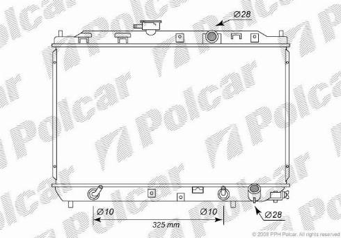 Polcar 3805088K - Radiators, Motora dzesēšanas sistēma autodraugiem.lv