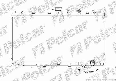 Polcar 3805083K - Radiators, Motora dzesēšanas sistēma autodraugiem.lv