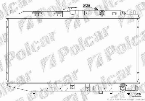 Polcar 380508-3 - Radiators, Motora dzesēšanas sistēma autodraugiem.lv