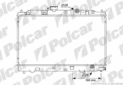 Polcar 380508-2 - Radiators, Motora dzesēšanas sistēma autodraugiem.lv