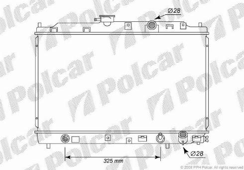 Polcar 380508-7 - Radiators, Motora dzesēšanas sistēma autodraugiem.lv