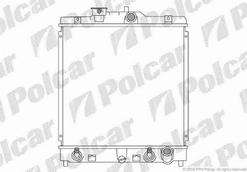 Polcar 3807089K - Radiators, Motora dzesēšanas sistēma autodraugiem.lv