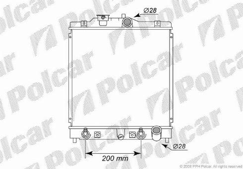 Polcar 380708-9 - Radiators, Motora dzesēšanas sistēma autodraugiem.lv