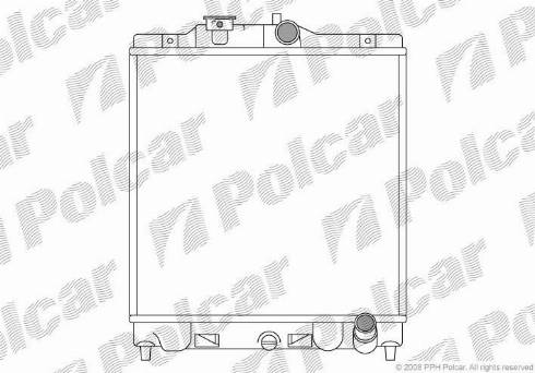 Polcar 380708-4 - Radiators, Motora dzesēšanas sistēma autodraugiem.lv