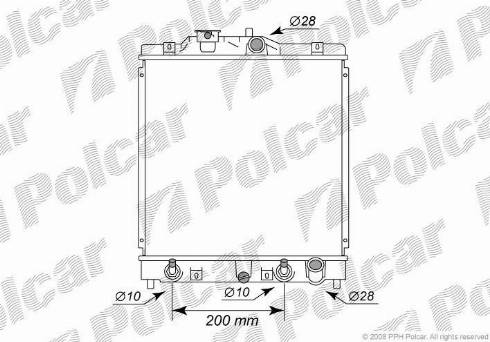 Polcar 3807085K - Radiators, Motora dzesēšanas sistēma autodraugiem.lv