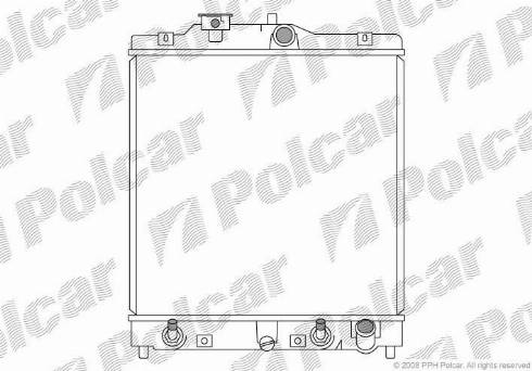 Polcar 380708-3 - Radiators, Motora dzesēšanas sistēma autodraugiem.lv