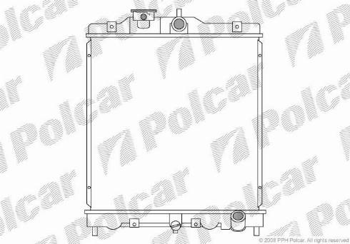 Polcar 380708-2 - Radiators, Motora dzesēšanas sistēma autodraugiem.lv